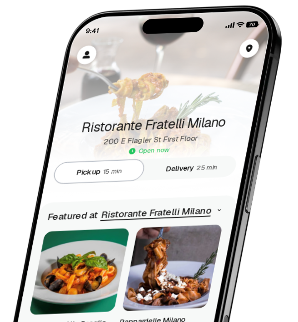 Ristorante Fratelli Milano app preview