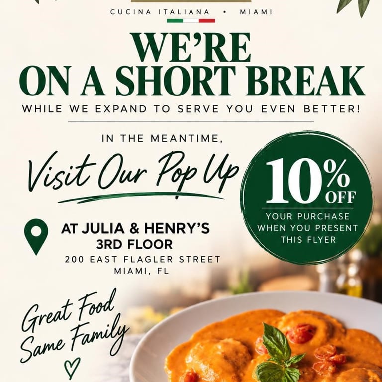 Visit Our Pop Up Julia & Henry's 3rd Floor