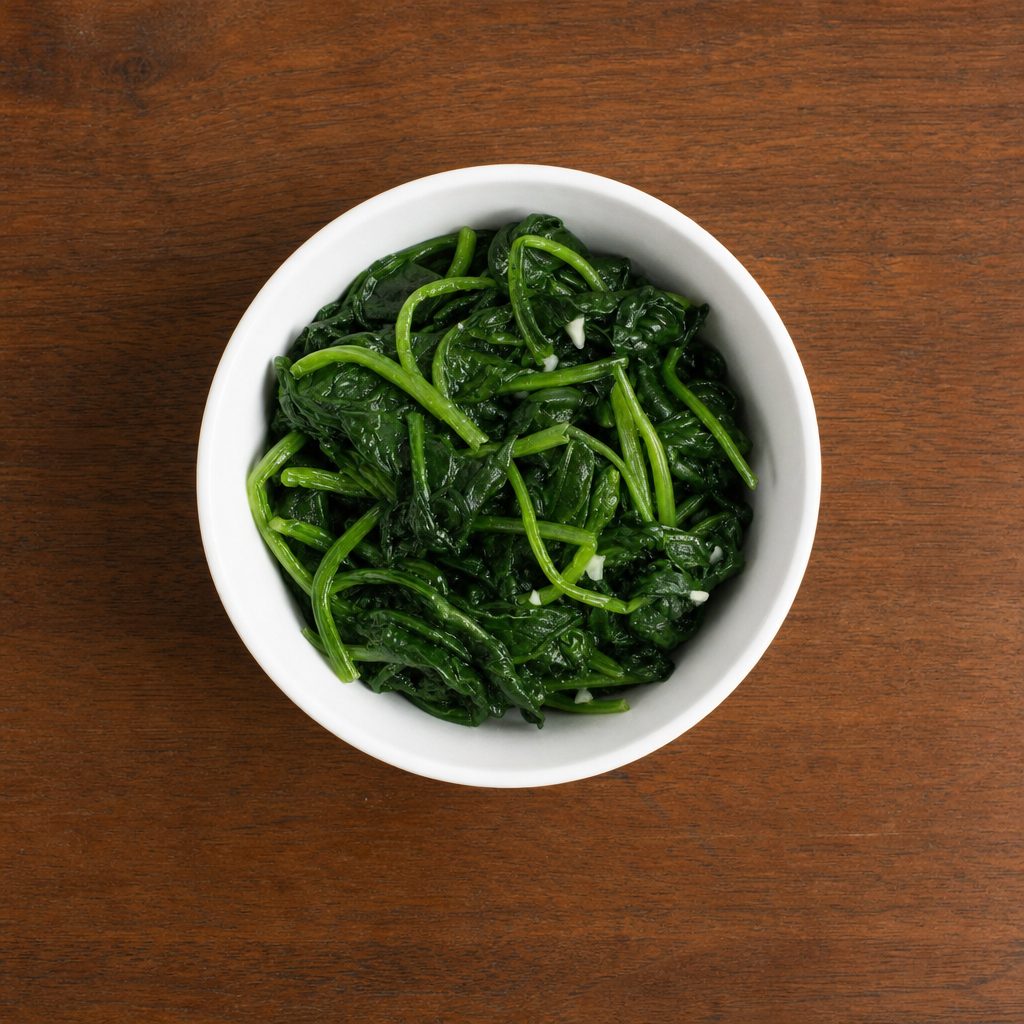 Side Sautéed Spinach.