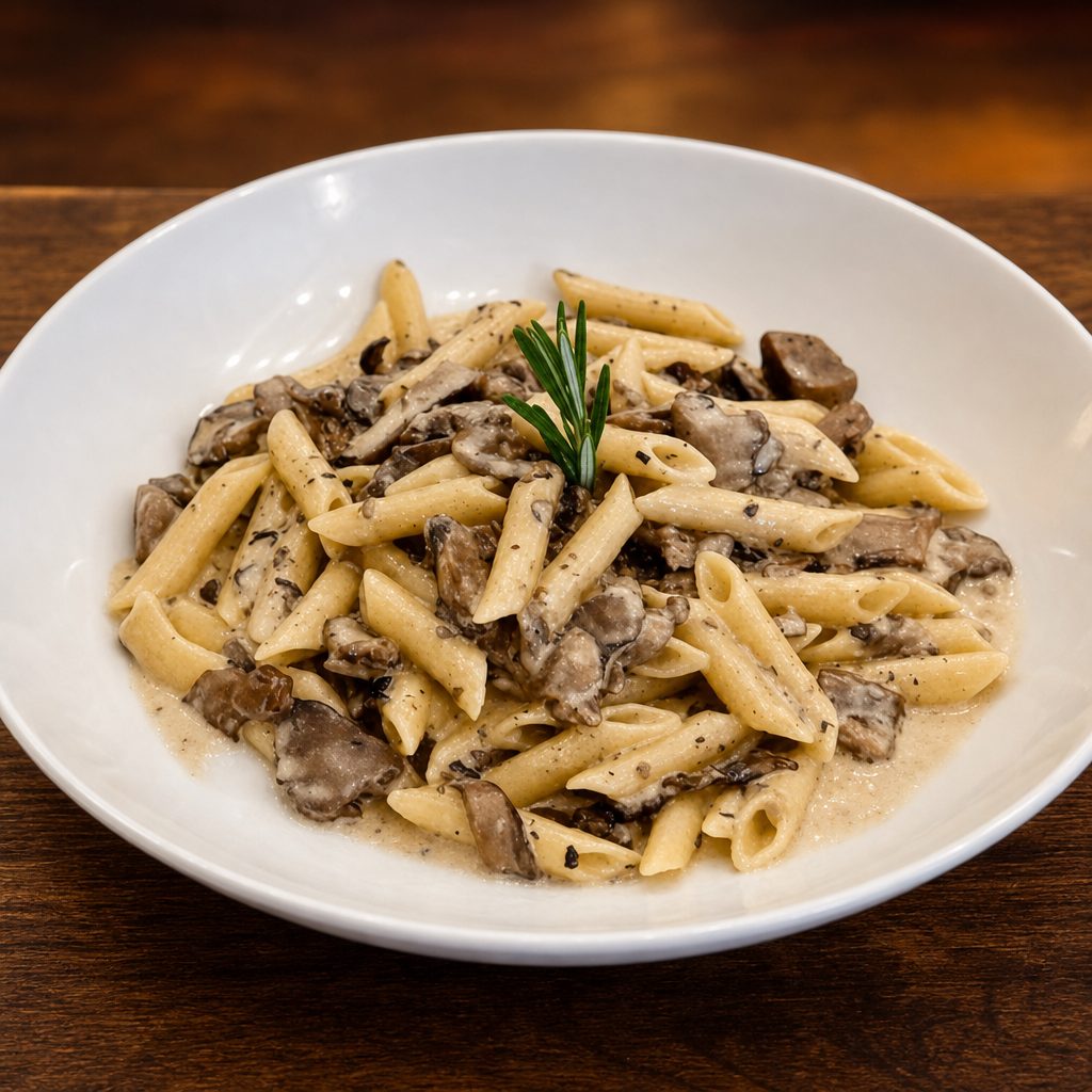 Penne Tre Funghi.